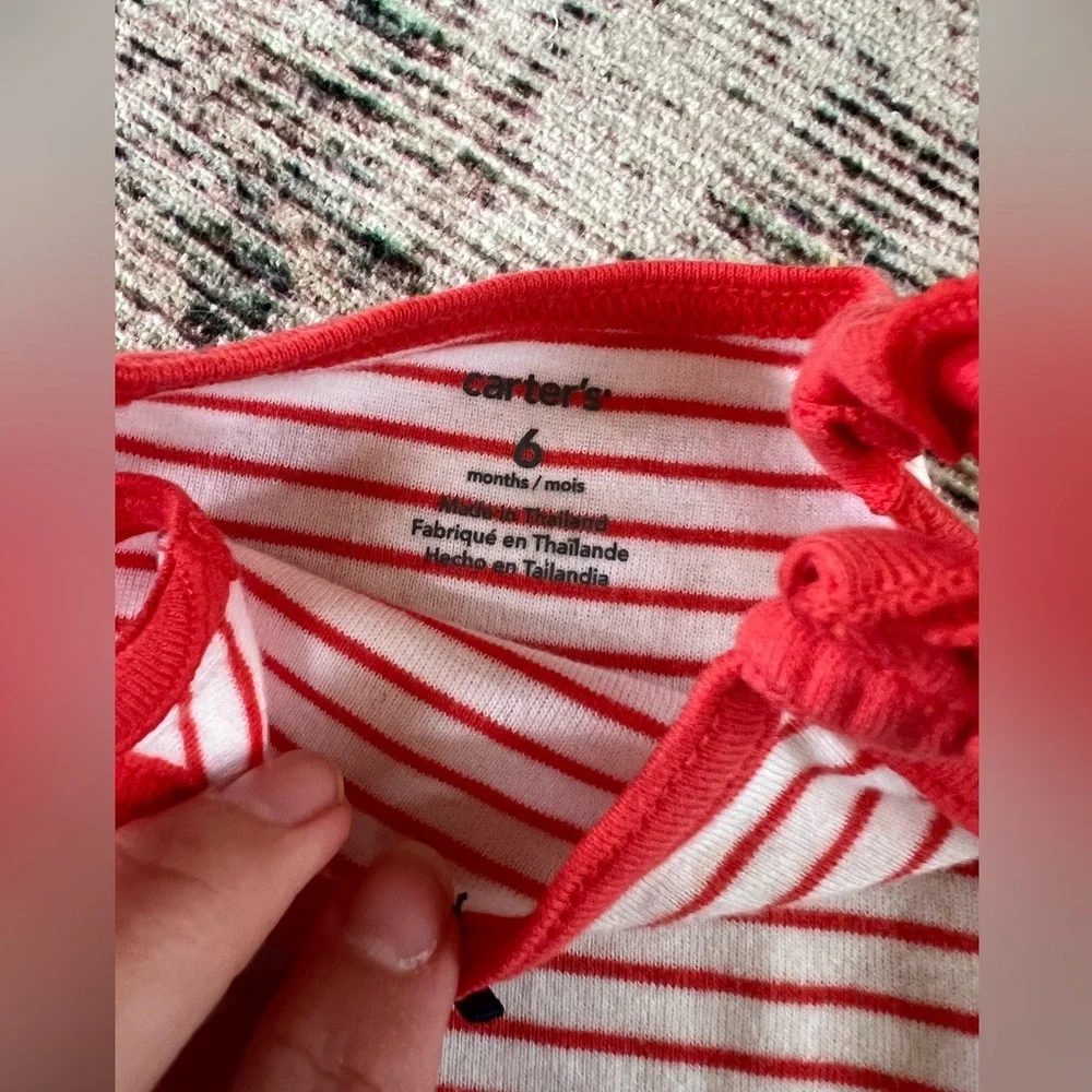 Carter's Navy and Red Baby Girl Matching Set